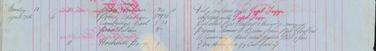 Conveyed prisoners Thomas and Brien to Cambridge Gaol