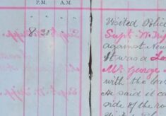 Broken gas lamp causes fire