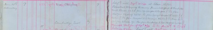 Conveyed prisoner Latchford to Cambridge Gaol