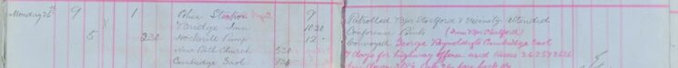 Conveyed prisoner Reynolds to Cambridge Gaol