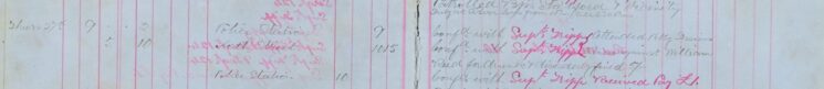 Acted as witness against William Reed