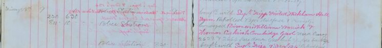 Conveyed prisoners Warwick and Purkiss to Cambridge Gaol