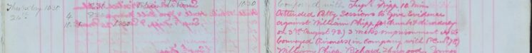 Gave evidence against William Phipp