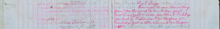 Conveyed prisoner Perry to Cambridge Gaol