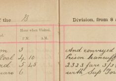 Conveyed John Stirwell - handcuffed - to Cambridge Prison