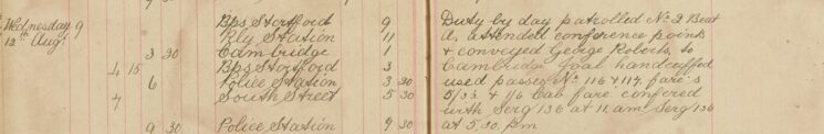 Conveyed George Roberts to Cambridge Gaol