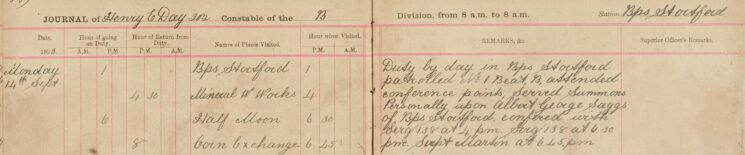 Served Summons on Albert George Saggs