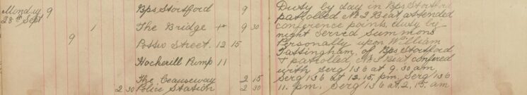 Served Summons on William Tattingham