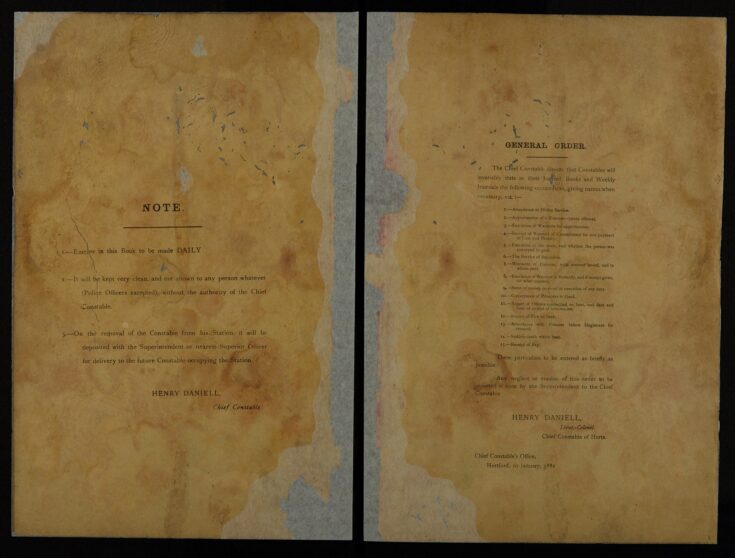 Pages 000a Note - General order