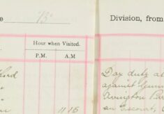 Attended Occasional Court to give evidence against Gunner 81129 Harry White R. G. A.  Absentee from Avington Park, Winchester