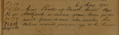 Request to Check Miss Pratt's House Whilst She is on Holiday
