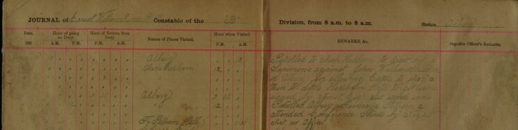 Served Summons on John Glasscock for Allowing his Cattle to Stray