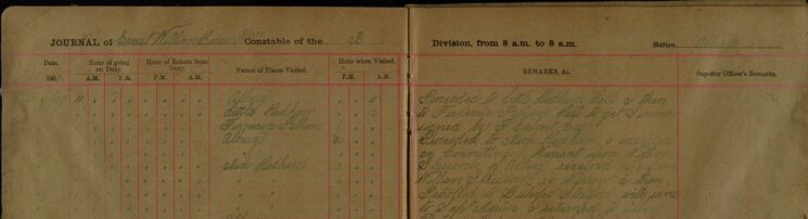 Executed a Committment Warrant upon William Glasscock