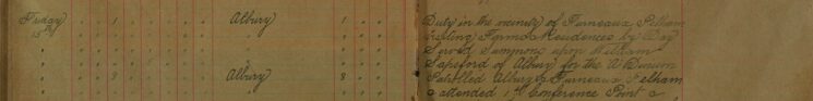 Served Summons Upon William Sapsford For The 'A' Division