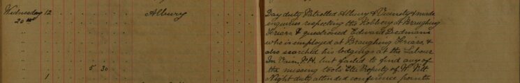 Questioned Edward Dedman, Suspect For the Robbery at Braughing Friars