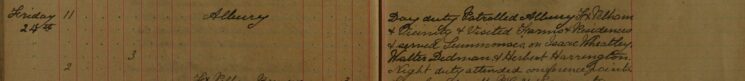 Served Summons on Isaac Wheatley, Walter Dedman and Herbert Harrington