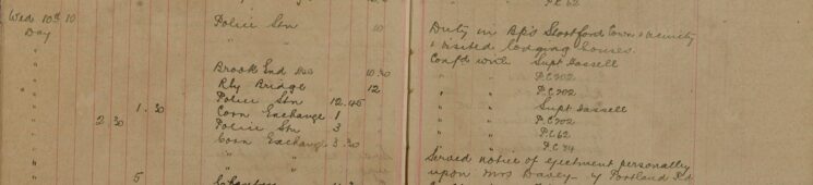 Served Notice of Ejectment on Mrs Davey of Portland Road