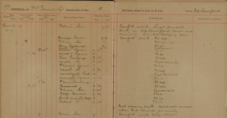 Served Rates Summons on Rev'd Edwards