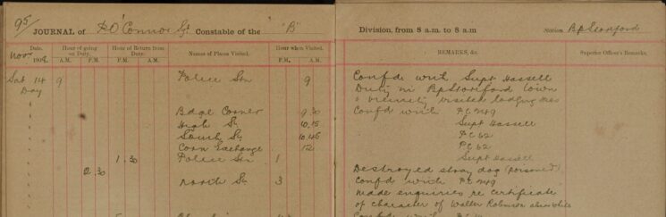 Made Enquiries Regarding Certificate of Character of Walter Robinson Alias White