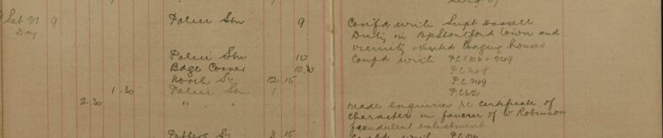 Made Enquiries Regarding Certificate of Character in Favour of W. Robinson - Fraudulent Enlisting