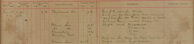 Duty on Station Bridge Until Royal Train Passed