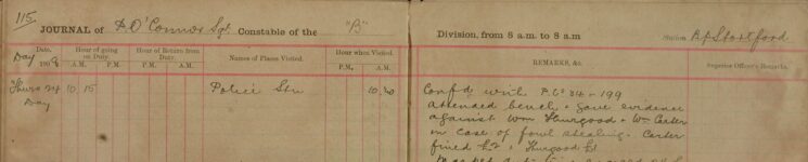 Gave Evidence Against Wm Thurgood and Wm Carter in the Case of Fowl Stealing