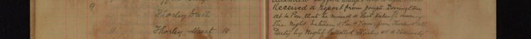 Report of a Missing Pail from Thorley Hall