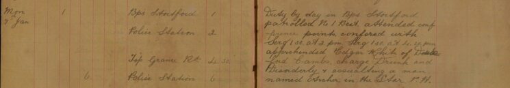 Apprehended Edgar White for Being Drunk and Disorderly and for Assaulting a Man Named Archer in The Star Public HouseE