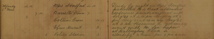 Accompanied Mr Lee, Keeper at Hallingbury Place to Identify Six Men