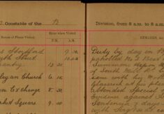 Served Summons on Charles Glasscock by Leaving it With His Mother. Attended Special Bench and Gave Evidence Against Harry Green