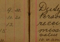 Served Summons Personally Upon George T. Carter. Received a Report of a Cistern Missing From M.A.J. Markwells