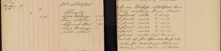 Received Payment For Searching and Attendance [ ] Prisoner Jane Shaw at Hitchin