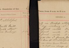 Found John Phitt Lying In a [  ] In New Road. Conveyed Him To His Home and Left Him In His Wife's Charge