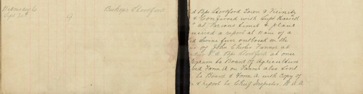 Received A Report Of Swine Fever Outbreak On The [ ] Of John Tanner. I Sent A Telegram To The Board Of Agriculture and Served Form A on Him