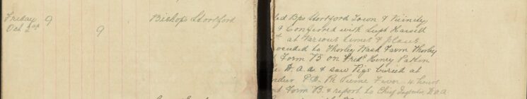 Proceeded To Thorley Wash Farm [And Served] Form B On Frederick Patten [Re] D.A. A. And Saw Pigs Buried Re Swine Fever