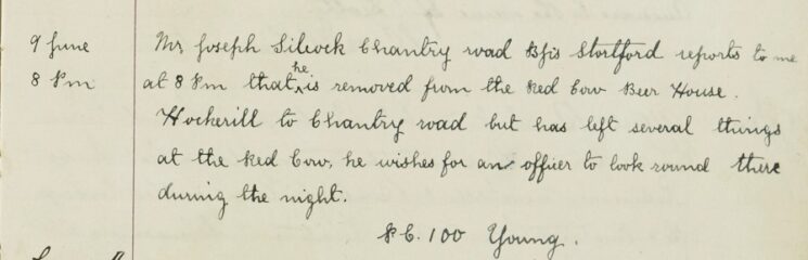 Request For Police To Check On Mr Silcock's Former Residence
