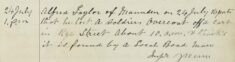 Soldier's Overcoat Lost From A Cart In Rye Street