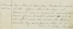 Complaint Of Boys Being A Nuisance Round Her House