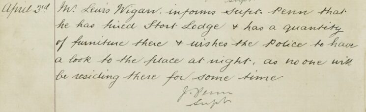 Request For Police To Check On Stort Lodge Whilst It's Unoccupied