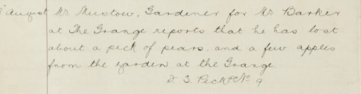 A Peck Of Pears And Some Apples Lost From The Grange Garden