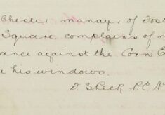 Complaint About Men Committing A Nuisance At The Corn Exchange