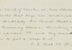 Complaint About Boys Harassing His Landlady