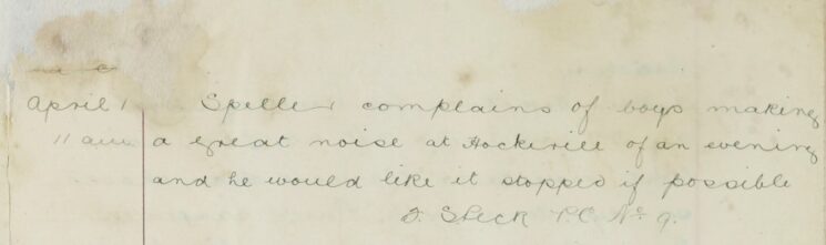 Complaint About Boys Causing A Disturbance