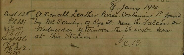 Small Leather Purse Found Near The Falcon
