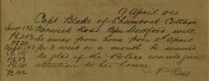 Request For Police To Check On Capt. Blake's House Whilst He's Away