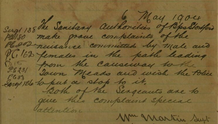 Complaint By The Sanitary Authorities