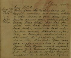 Gent's Bicycle and Pair of Field Glasses Stolen From The Militia Camp, Royston