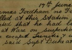Man Discharged From Claybury Asylum Reported At This Station