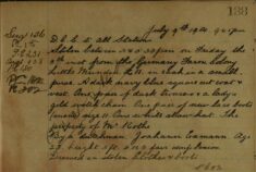 Clothing, Boots and Money Stolen From The German Farm Colony, Little Munden