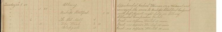 Arrest of Herbert Warman on warrant